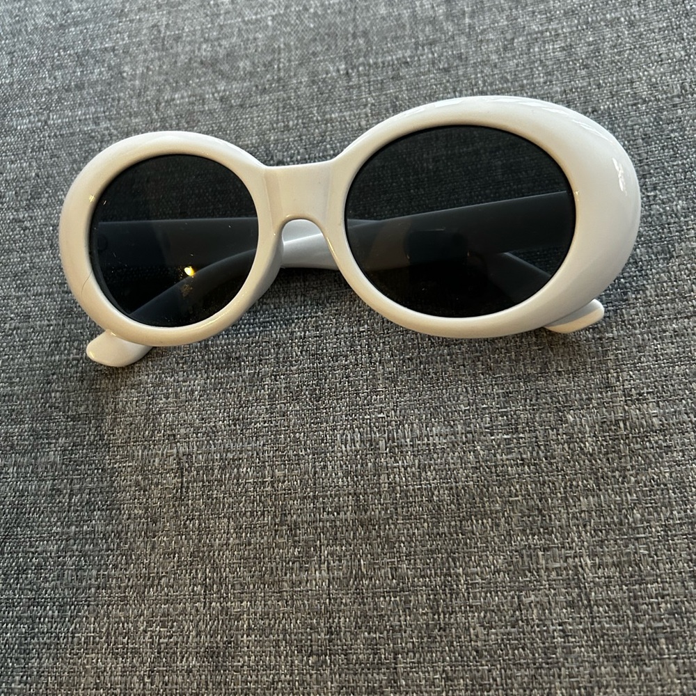 Retro Acetate White Frame Clout Goggles Sunglasses - Picture 5 of 10